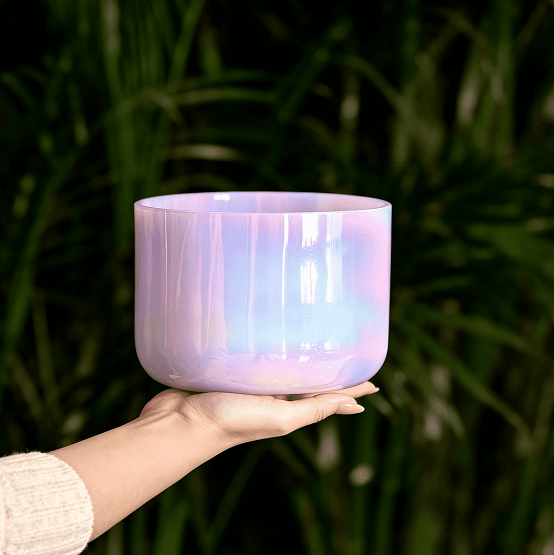 dreamy iridescent crystal singing bowl dreamy iridescent crystal singing bowl