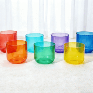 chakra rainbow crystal singing bowl