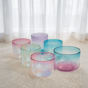aura glow gradient crystal singing bowl