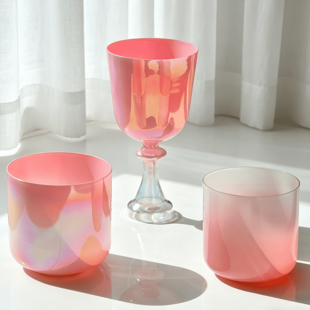dreamy iridescent pink crystal singing bowl dreamy iridescent pink crystal singing bowl