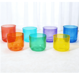 chakra rainbow crystal singing bowl