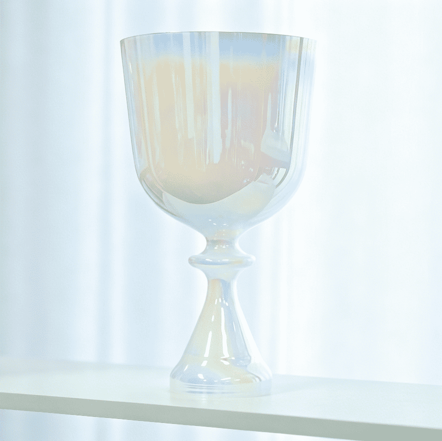 pearl white crystal singing bowl pearl white crystal singing bowl