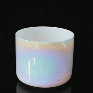 pearl white crystal singing bowl & chalice