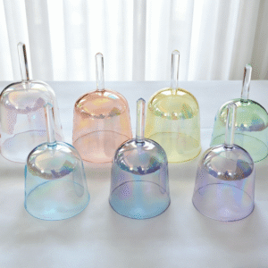 macaron pastels crystal handle bowls