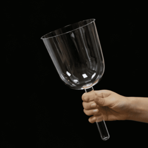 clear crystal handle bowls