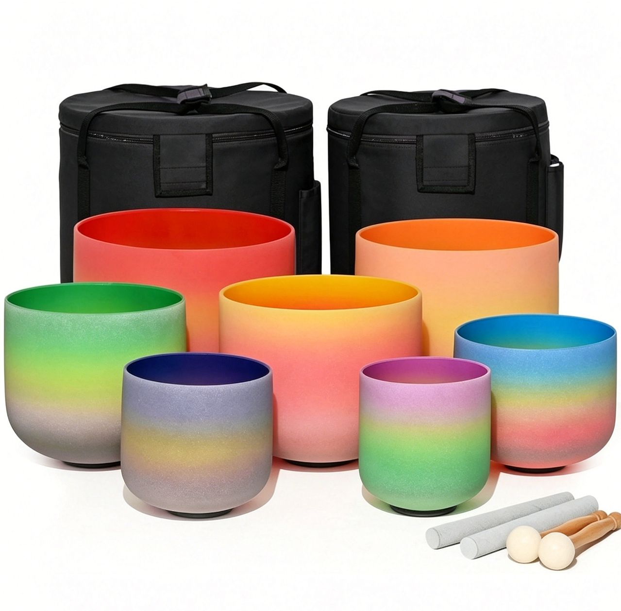 colored frosted crystal singing bowls colored frosted crystal singing bowls