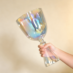 glow clear chalice bowls
