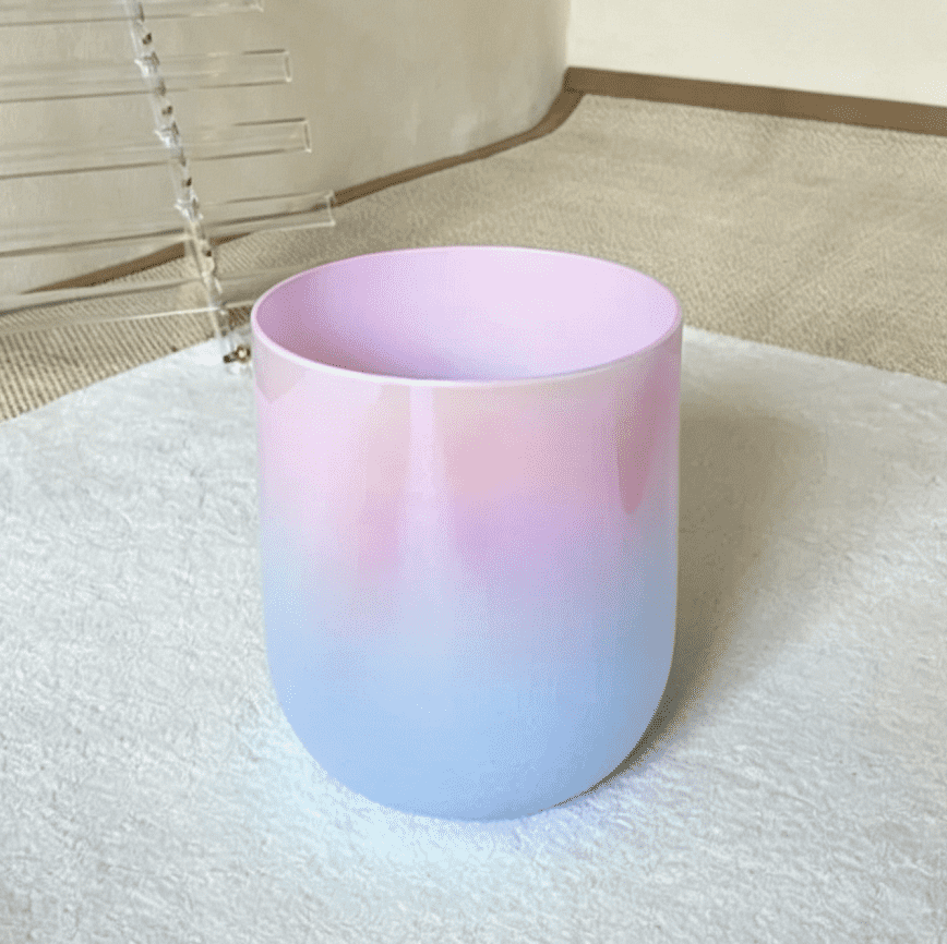 dreamy iridescent pink blue crystal singing bowl dreamy iridescent pink blue crystal singing bowl