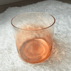 aura glow blue orange gradient crystal singing bowl