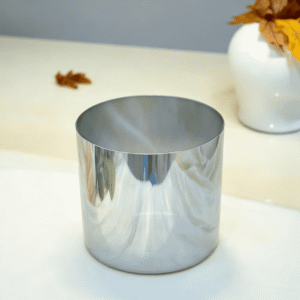 glossy silve crystal singing bowls