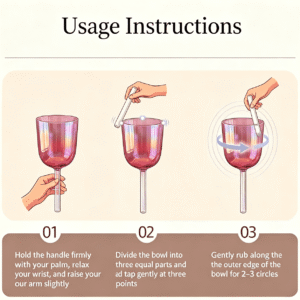 Aura Glow Light Purple Handheld Crystal Singing Bowls pearl white handheld crystal singing bowls