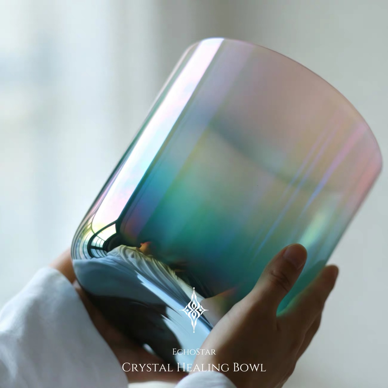 cosmic light aura iridescent crystal singing bowls cosmic light aura iridescent crystal singing bowls