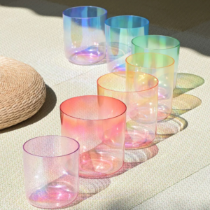 Glow 7 Colored Gradient Series Crystal Singing Bowl For Sound Healing, Sold Individually e83c5dc6 1a69 4c34 ab86 652ed551c653